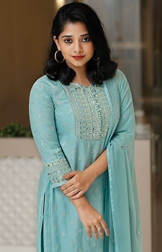 Sky Blue Colour, Designer Anarkali Dresses, Churidar Designs, Simple Kurta Designs, Designer Kurti Patterns, Simple Kurti Designs, Long Kurti Designs, Long Dress Design, Dress Neck Designs