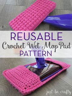 How to make your own reusable crochet wet mop pad Beanie Braids, Wet Mop Pads, Swiffer Pads, Diy Crochet Patterns, Cowl Crochet, Mop Pads, Crochet Kitchen, Crochet Dishcloths, Crochet For Home