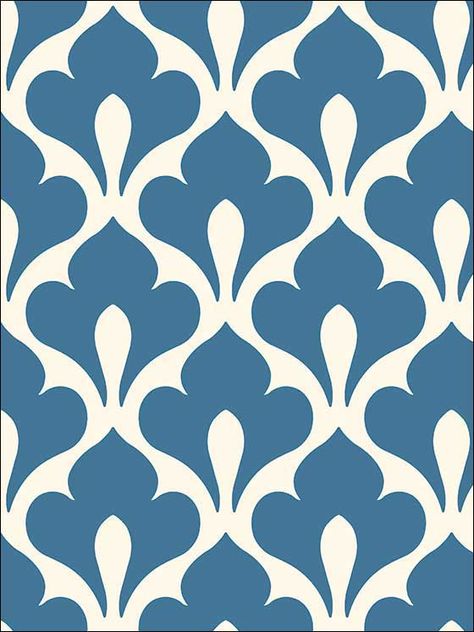 Wallpaper Online | Wallpaper, Borders, Wall Coverings by Wallpapers To Go Blue And White Wallpaper, W Wallpaper, Prussian Blue, Stencil Patterns, Damask Wallpaper, Wallpaper Pattern, Graphic Wallpaper, 3d Laser, Retro Wallpaper