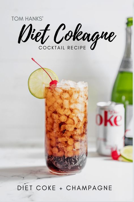 Coke Recipes, Healthy Cocktail Recipes, Cheap Champagne, Champagne Recipe, Coke Drink, Champagne Drinks, Healthy Cocktails, Easy Cocktails, Diet Coke