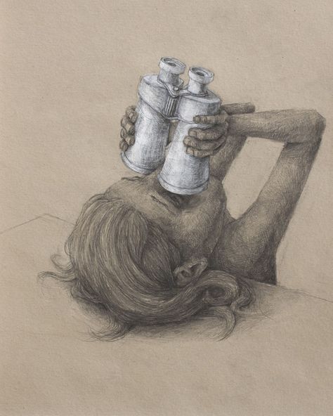 Stefan Zsaitsits on Instagram: “„Binoculars“ 2019, Pencil on paper, 50 x 40 cm #stefanzsaitsits #drawing #art #kunst #zeichnung #dessin #binoculars” Night Drives, Pencil Drawings Easy, Childhood Development, Night Driving, Graphics Inspiration, Graphic Design Inspiration, Drawing Inspiration, Painting Inspiration, Art Tutorials