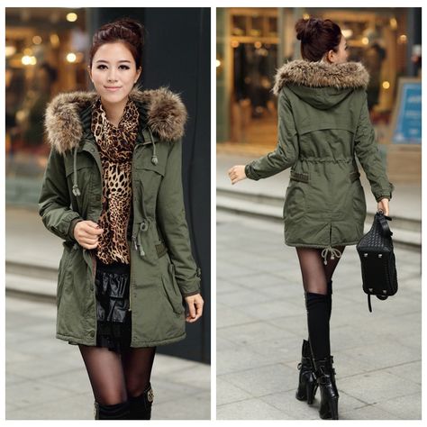 Womens Ladies Winter Warm Hooded with Trim Faux Fur Military Coat Cotton Parka: Amazon.co.uk: Clothing Oversized Winter Coat, Winter Fur Coats, Overcoat Jacket, Hooded Winter Coat, Fur Collar Coat, Zip Coat, Long Winter Coats, Collared Coat, Outwear Jackets