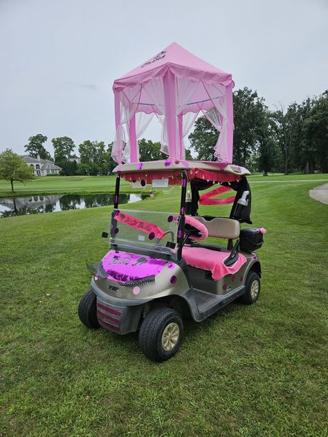 Home2Home Project created this for a golf fundraiser. Lucky winner got to use it for the round of golf. Barbie Golf Cart, Golf Fundraiser, Halloween 2022, Golf Cart, Golf Carts, Golf, Halloween