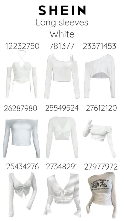 #white #clothes #shein #sheincodes Clothes Shein, White Clothes, White, Clothes