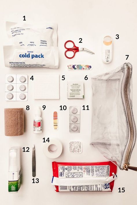 First aid kit for kids packed with all the standard safety essentials! First Aid Kit For Kids, First Aid Kit Checklist, First Aid Kit Contents, Diy First Aid Kit, First Aid For Kids, Advice For New Moms, First Aid Supplies, Packing Kids, Diy Posts