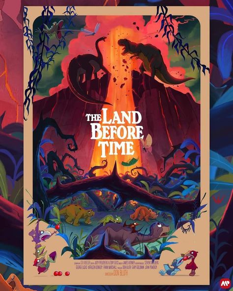 Land Before Time Wallpaper Aesthetic, Land Before Time Dinosaurs Drawing, Jurassic World Minimalist Poster, The Land Before Time Poster, Jurassic Park Poster Art, Dreamworks Art, Land Before Time, Dinosaur Posters, Human Canvas