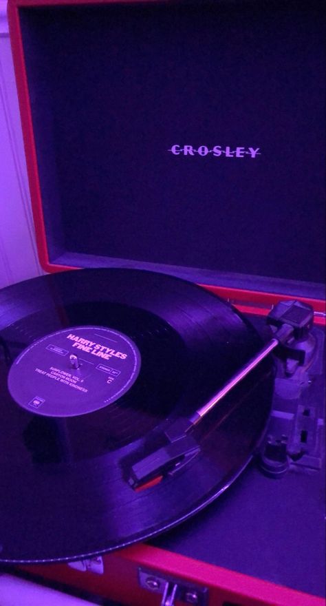 #recordplayer #record #harrystyles #crosley #music #vintage Pink Record Aesthetic, Pink Records Aesthetic, Vintage Record Player Aesthetic Wallpaper, Pretty In Pink Record Store, Pink Vynil Record, Treat People With Kindness, Record Player, Wallpaper Iphone Cute, Pink Wallpaper