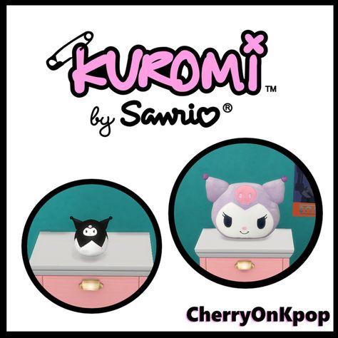 Kuromi Collection by Cherry | Patreon Sims 4 Kuromi, Sims 4 Kuromi Cc, Kuromi Collection, Cherry Cherry, Sims4 Cc, Sims 4 Build, Sims 4 Cc, Custom Content, Sims Cc