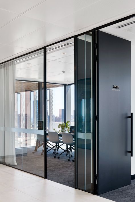 Biophilia comes to the fore in this Gray Puksand fit-out | IndesignLive Office Design Concepts, Modern Office Decor, Office Interior Design Modern, Modern Office Interiors, Office Fit Out, Glass Office, Office Space Design, Office Partition, Modern Office Design