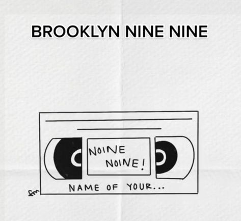 Brooklyn Nine Nine Drawing, Brooklyn 99 Tattoo Ideas, Brooklyn Nine Nine Tattoo, Brooklyn 99 Tattoo, Minimalist Tatoos, Marvel Merch, Brooklyn Nine Nine Funny, Chicago Tattoo, Basic Tattoos