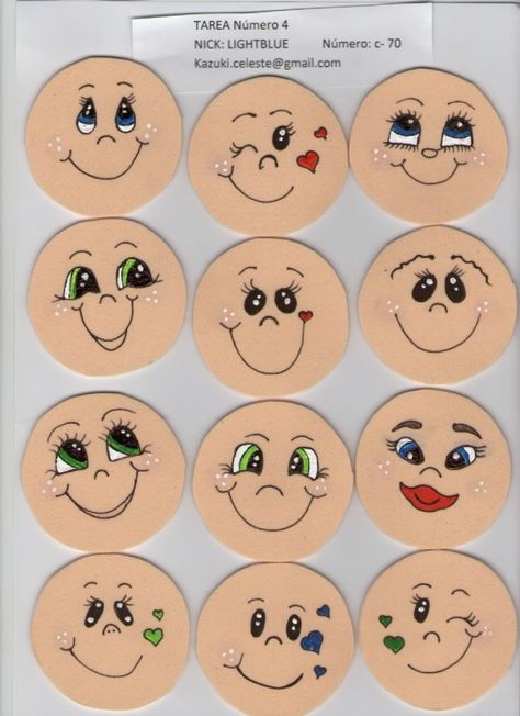 Images By Jo Lode On OLHOS | Face Template, Clay Pot People Peachy Keen Stamps, Doll Face Paint, Clay Pot Projects, Flower Pot People, Clay Pot People, Different Faces, Pot People, Flower Pot Art, Face Template