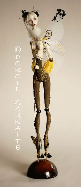 Butterfly Spirite by Tireless Artist, via Flickr Dolly Art, Night Butterfly, Figure Art, Dark Images, Fairy Friends, Gothic Dolls, Toy Art, Magical Art, Unique Dolls