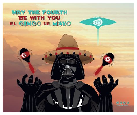 May the Fourth be with You El Cinco De Mayo - May 2016 StickerSheet from the StickerGiant Art Team May The Fourth Be With You, May The Fourth, May The 4th Be With You, May The 4th, Star Wars Birthday, Boys Birthday, 13th Birthday, Boy Birthday Party, Star Wars Art