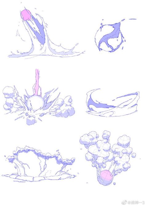 Explosion Drawing, Kartu Pokemon, Super Powers Art, Concept Art Tutorial, Animation Sketches, 흑백 그림, Magic Design, Perspective Art, Drawing Style