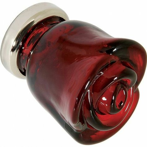 Glass rose door knobs Door Knobs And Knockers, Glass Rose, Rockler Woodworking, Glass Door Knobs, Unique Doors, Royal Red, Beautiful Doors, Décor Diy, Knobs And Handles