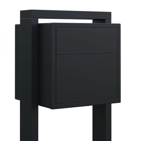 https://bravios.nl/media/image/f8/f0/d9/M10BlackASQ5V9Urf2tlvNC_600x600.webp Stainless Steel Mailbox, 21 Dinner, Mailbox Stand, Black Mailbox, Large Mailbox, Steel Mailbox, New Mailbox, Modern Mailbox, Mailbox Design