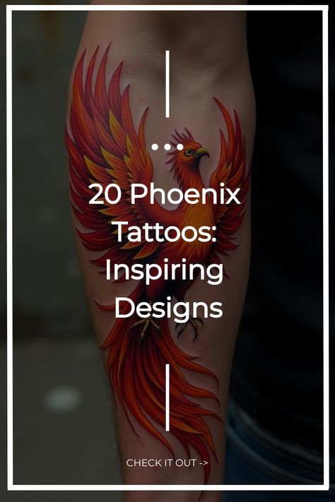 20 Phoenix Tattoos: Inspiring Designs Phoenix Sleeve Tattoo For Women, Phoenix Tattoo Forearm, Phoenix Tattoo Design For Women, The Phoenix Tattoo, Rising Phoenix Tattoo, Moth Tattoo Design, Phoenix Artwork, Phoenix Tattoos, Traditional Tattoo Inspiration