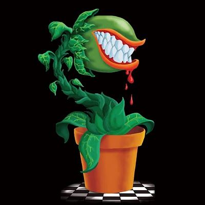 Little Shop Of Horrors Tattoo, Little Shop Of Horrors Plant, Halloween H20, Audrey Ii, Plant Cartoon, Monster Artwork, Venus Flytrap, Little Shop Of Horrors, Flower Painting Canvas