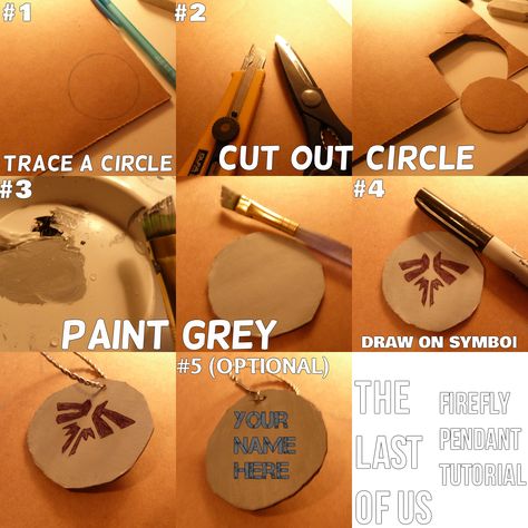 The Last Of Us FireFly Pendant DIY super easy tutorial! Bloaters Last Of Us, Fireflies Last Of Us, Firefly Logo The Last Of Us, The Last Of Us Zombies Types, Firefly Necklace The Last Of Us, Zombie Apocalypse, Firefly, Diy Pendant, Easy Tutorial