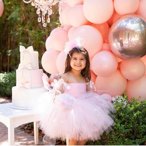 These Gorgeous smiles say it all!!! 🙌🏻🎀✨ complete success!! What a stunning party!! The details are AMAZING!! Elegant & timeless! What incredible childhood memories!! EVENT + STYLING By @parisakaprealian | DIY FAUX BALLERINA SLIPPERS ON FLORAL WALL By @parisakaprealian | FAUX FLORAL ARRANGEMENTS By @parisakaprealian | FAUX FLOWER WALL by @wonderwalloc | BALLERINA TUTU DRESS + HAIR ACCESSORIES by @shopmaraissky | CAKES by @belladonnasweets | BALLOONS by @ocballoonbar | BALLERINA COOKIES by @ Ballerina Party Decorations, Tutu Birthday Party, Ballet Birthday Party, 2nd Birthday Party For Girl, 1st Birthday Girl Decorations, 1st Birthday Party For Girls, Ballet Birthday, Tutu Party, Ballerina Birthday Parties