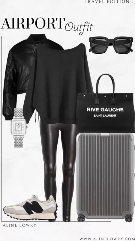 alinelowry's What to wear ✈️ Collection on LTK Stylish Travel Outfit, Chic Travel Outfit, Airport Travel Outfits, Comfy Travel Outfit, Airplane Outfits, Airport Outfits, Casual Luxe, Holiday Clothes, Plus Size Fall Outfit