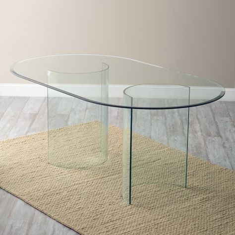 Modern Glass Dining Room Table, Glass Table Dining, Oval Glass Dining Table, Chrome Dining Table, Glass Dining Room Table, Laminate Table Top, Oval Dining Table, Contemporary Dining Table, Glass Furniture