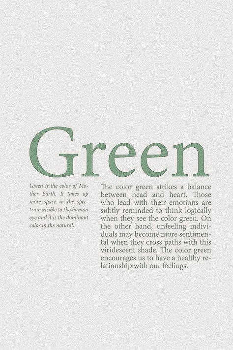 Green Definition, Curious Aesthetic, Kimberly Reed, Colors And Emotions, Motiverende Quotes, Color Quotes, Color Meanings, Color Balance, Cute Wallpaper For Phone