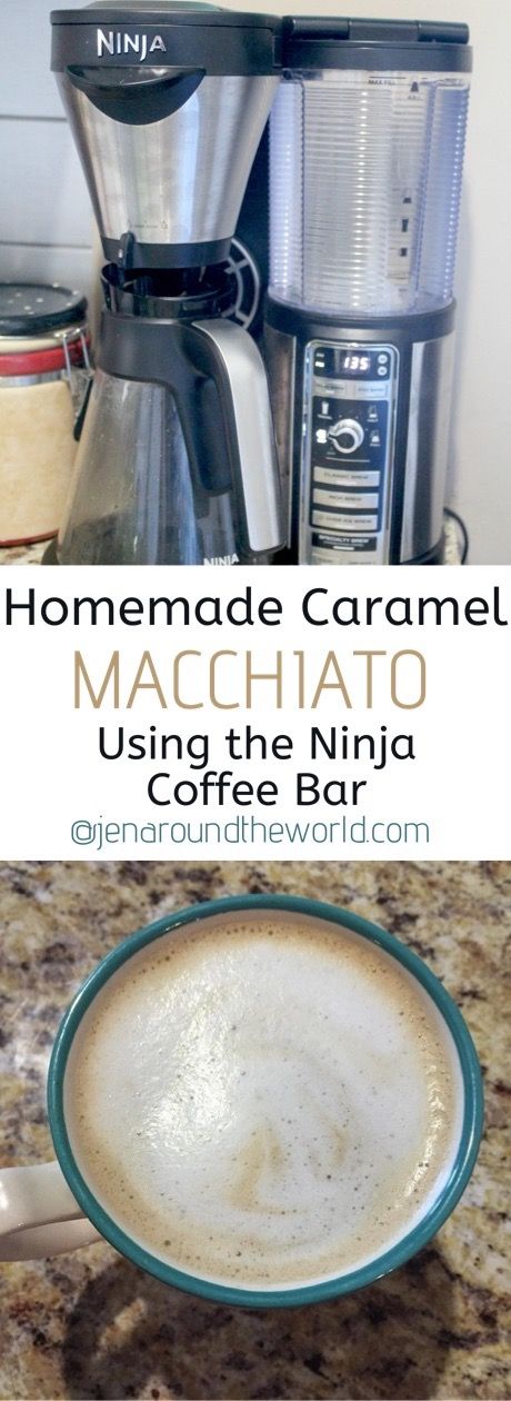 If you are missing your favorite Starbucks coffees right now, no worries. This homemade caramel macchiato will have you jumping for joy. Can be made with the Ninja Coffee bar or whatever coffee maker you have on hand. Ninja Coffee Maker Recipes, Homemade Caramel Macchiato, Coffee Maker Recipes, Iced Caramel Macchiato Recipe, Starbucks Caramel Macchiato, Ninja Coffee Bar Recipes, Caramel Macchiato Recipe, Ninja Coffee Maker, Coffee Creations