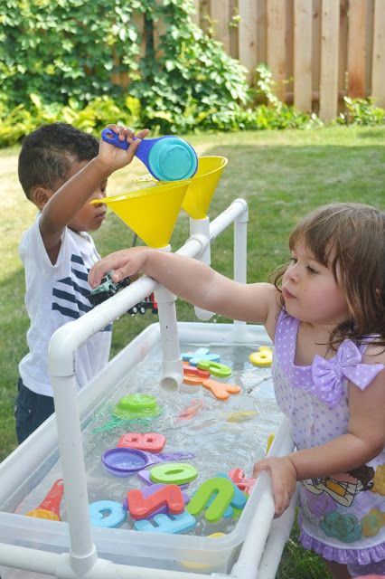 Cool Nursery, Nursery Projects, Outdoor Kids Play Area, Backyard Kids Play Area, Baby Play Activities, Kids Outdoor Play, Play Yard, Water Table, Water Party