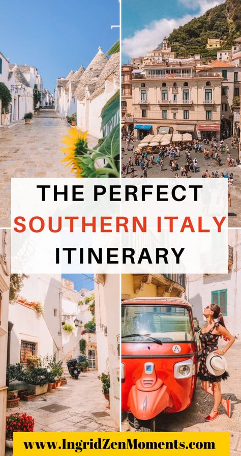 Southern Italy Itinerary, Italy Alberobello, Southern Italy Travel, Italy Tips, Vacation Italy, Vacation In Italy, Matera Italy, Italy Destinations, Itinerary Ideas