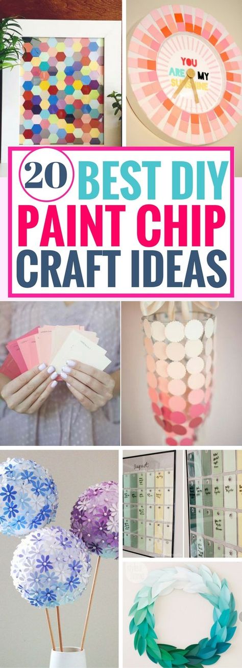 Paint Samples Crafts, Chip Ideas, Paint Chip Crafts, Paint Chip Art, Paint Chip, Calendar Ideas, Diy And Crafts Sewing, Diy Art Projects, Pretty Decor