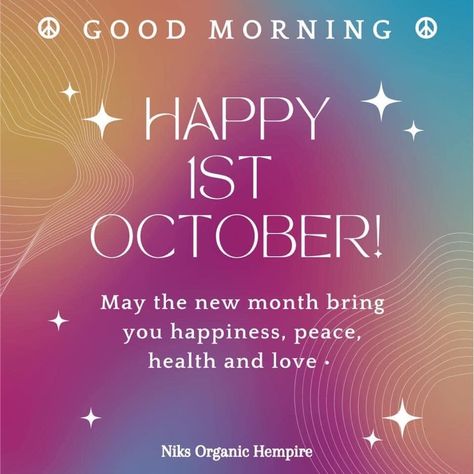 A late good morning to you! And Hello October! 💚💚🌈 Happy new month! Where does the time go?? Enjjoy your Sunday! 💚💚🌈 #hellooctober #soberoctober #newmonth #newgoals #happiness #peace #health #love #sundayvibes 1st Day Of October, Latest Good Morning, Happy New Month, Hello October, Happy October, 1st Day, Good Morning Happy, Morning Greetings, New Month