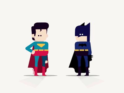 Batman vs Superman the movie by Fran Solo Superman Animation, Superman Gif, Batman Gif, Animation Illustration, Batman Funny, Batman Superman, Batman V, Batman Vs Superman, Batman Vs