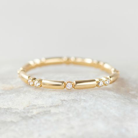 Dainty Wedding Bands, Dainty Wedding Band, Dainty Wedding, Wedding Bands For Her, Mens Silver Necklace, Silver Wedding Bands, Rose Gold Band, Wedding Band Sets, Moissanite Wedding Bands