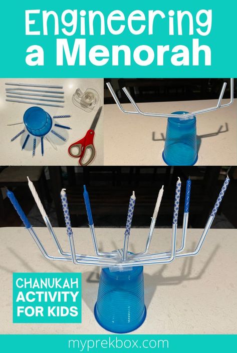 Hannukah Activities, Hanukkah Activities Preschool, Chanukah Crafts, Space Activities Preschool, Diy Menorah, Hanukkah Preschool, Hannukah Crafts, Summer Holiday Activities, Crafts To Do At Home