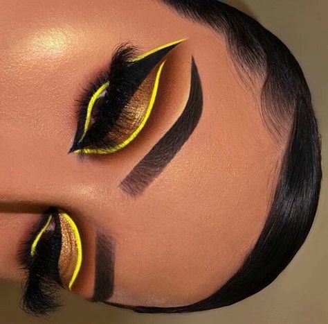 Maquillage Yeux Cut Crease, Drag Make-up, Make Up Inspiration, Eye Makeup Designs, Dope Makeup, Colorful Eye Makeup, Black Makeup, Makeup Eye Looks, Creative Eye Makeup