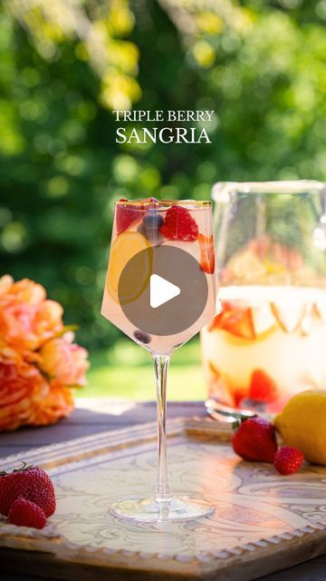 Sean Briggs on Instagram: "This is the perfect sangria recipe for your 4th of July celebrations this week! 🎊

🫐 TRIPLE BERRY SANGRIA 🍓
- 1/2 cup strawberries, blueberries & raspberries
- 1 lemon, sliced
- 1.5 cups raspberry lemonade
- 1/2 cup vodka
- 1/2 cup limoncello
- 1 bottle of Sauvignon Blanc

Serves 6-8

In a large pitcher, add strawberries, blueberries, raspberries and lemon slices. Then combine raspberry lemonade, vodka, limoncello and white wine. Stir and serve over ice! Optional: top each with club soda

21+ to enjoy 🍹

#tripleberrysangria #berrysangria #sangria #whitesangria #wine #whitewine #4thofjuly #4thofjulycocktails #summer #summertime #summervibes #summercocktail #summercocktails #batchedcocktail #cocktail #cocktails" Raspberry Lemonade Vodka, 4th Of July Cocktails, Bar Rescue, Berry Sangria, Sangria Recipe, Strawberries Blueberries, Lemon Slices, Kid Drinks, Fancy Drinks