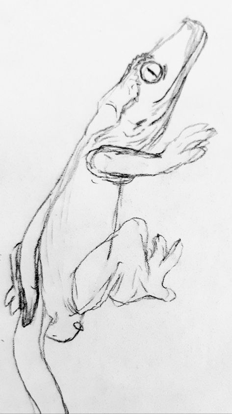 Sketch of my crested gecko, Flint. Gecko Sketch, Crested Gecko, Gecko, Sketch, Humanoid Sketch, Art