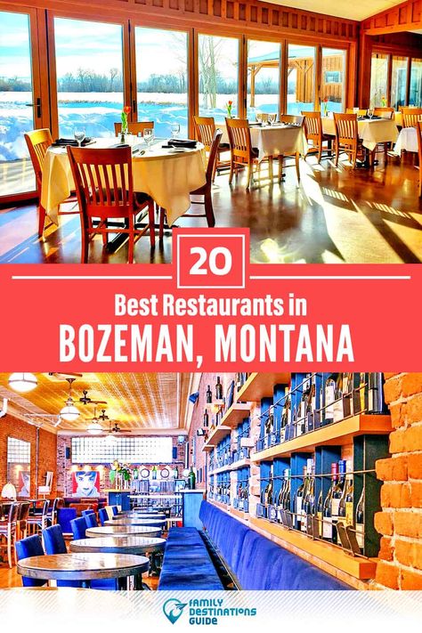 20 Best Restaurants in Bozeman, MT — Top-Rated Places to Eat! Montana Trip, Yellowstone Vacation, Montana Vacation, Montana Travel, Yellowstone Trip, Big Sky Montana, Bozeman Mt, Bozeman Montana, Birthday Trip