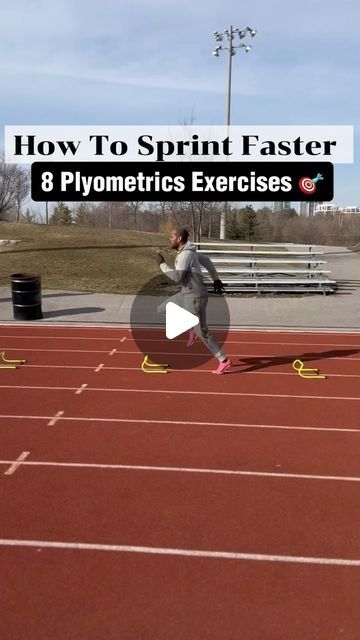 195K views · 28K likes | Roxroy Cato on Instagram: "How To Sprint Faster ❗️8 Plyometrics Exercises 🎯🔻  1. Lunges With Knee Cycling  2. Power Skips  3. Wall Switches  4. Wall Climbers  5. Double Switches  6. Running Bs  7. Banded Cycling  8. 10m 3 Point Start   x2 of each 5 to 10 reps   Rest as needed   Please remember to warm up before attempting any of these exercises ( jog , dynamic stretching,drills ets)   Thank you for liking and commenting on this post   Remember to share and save for later   #drills #strength #strengthandconditioning #training #athletics #runners #sprinters #hurdlers #hurdlestraining #trackandfieldtraining #trackandfield #young #mature #men #women #running #tips #drills #drill #runner #drill #asmr #nfl #nhl #baseball #basketball🏀 #soccerplayer" Sprinting Drills, How To Sprint Faster Tips, Sprint Drills Running, Exercises To Sprint Faster, How To Sprint Faster, Speed Drills For Sprinters, Speed Training Drills, Fast 8, Fitness Meal Prep