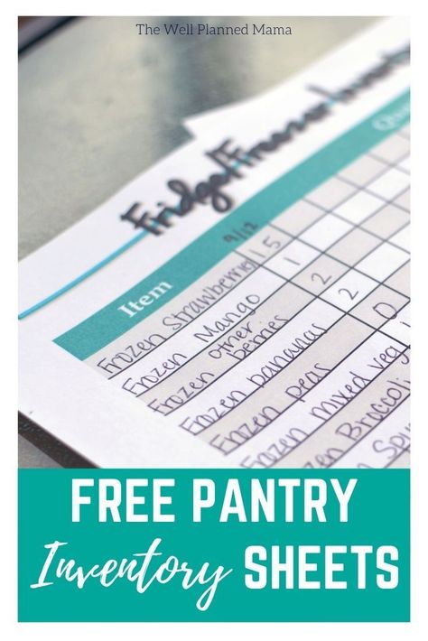 Kitchen Inventory List Free Printable, Food Inventory Printable Free, Pantry Inventory Printable Free, Free Printable Inventory Sheets, Pantry Inventory Sheet, Household Organization Printables, Kitchen Inventory List, Pantry Inventory Printable, Pantry Staples List