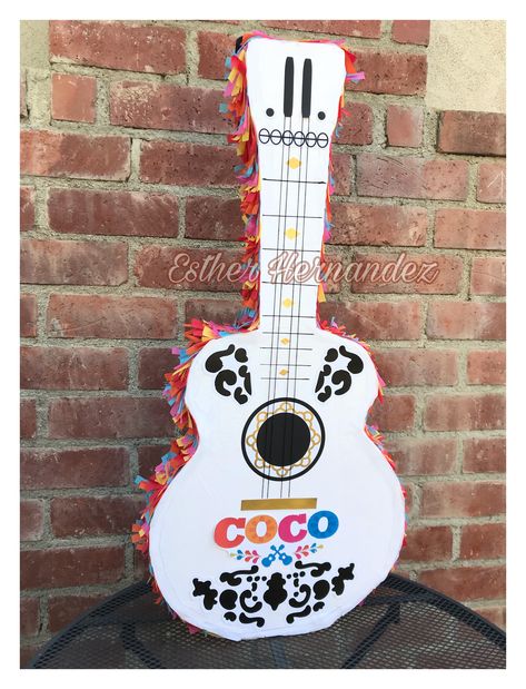 #coco #birthdayparty #pinata #guitar Coco Guitar, Coco Birthday, Piñata Ideas, Fourth Birthday, Fall Crafts For Kids, Interesting Food Recipes, Dia De Muertos, Fall Crafts, 3rd Birthday