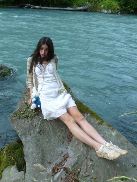 Miffy fashion styling knit summer onitsuka tiger asics satin floral Freya Mckee, Summer Streets, Water Rafting, Summer Street, White Water Rafting, Rafting, Instagram Post, Water, On Instagram