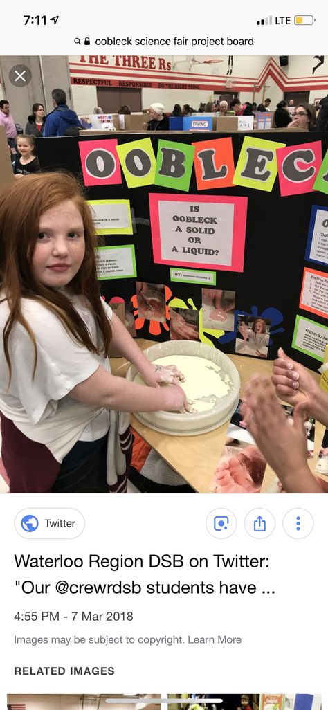 Oobleck Science Fair Project, Science Fair Board, Science Fair Projects Boards, Science Fair Project, Matter Science, States Of Matter, Project Board, Science Fair Projects, Elementary Science