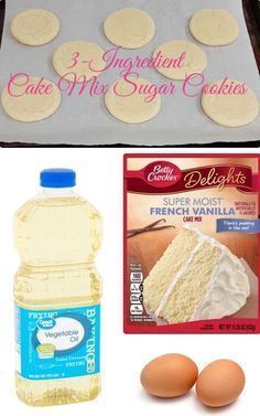 Sugar Cookies With Cake Mix Boxes, Cake Mix Sugar Cookies Recipes, Cake Batter Sugar Cookies, Cake Box Sugar Cookies, Cake Mix Cutout Cookies, Cookie Made With Cake Mix Boxes, Sugar Cookie Cake Mix Recipe, French Vanilla Cake Mix Cookies, 3 Ingredient Cake Mix Cookies