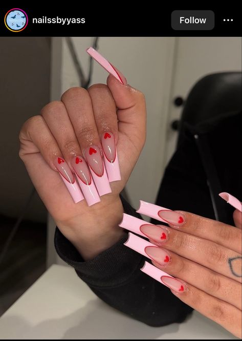 Cute Pink Nails, Glamour Nails, Dope Nail Designs, Salon Ideas, French Tip Nails, Dope Nails, Valentine's Day Nails, Nude Nails, French Nails