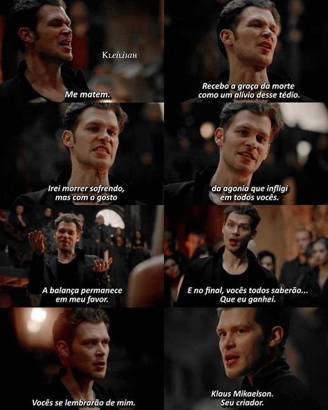 Graphics Quotes, The Originals 3, Joseph Morgan, Dark Paradise, Klaus Mikaelson, Graphic Quotes, Vampire Diaries The Originals, Samara, Always And Forever