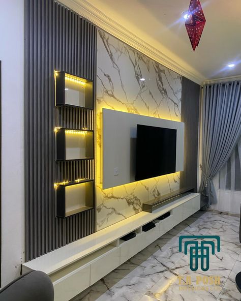 #taposhinteriors Tv Console Wall, Led Tv Panel Design, Tv Panel Design, Led Tv Panel, Tv Wall Design Luxury, Tv Console Design, Console Wall, Cool Teen Bedrooms, Tv Console Modern