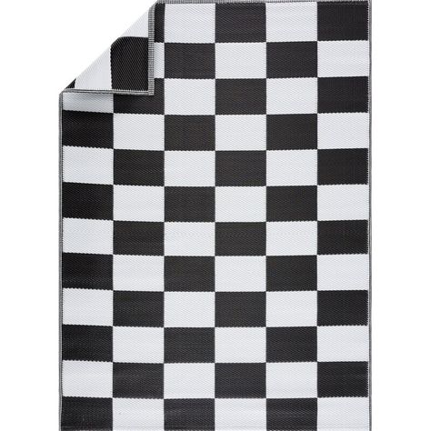 Corrigan Studio® Checkered Black/White Indoor / Outdoor Area Rug & Reviews | Wayfair California Black And White, Straw Rug, Drum Room, Outdoor Floor Mats, Outdoor Area Rug, Indoor Outdoor Area Rugs, Outdoor Area Rugs, Indoor Outdoor Rugs, Mat Rugs