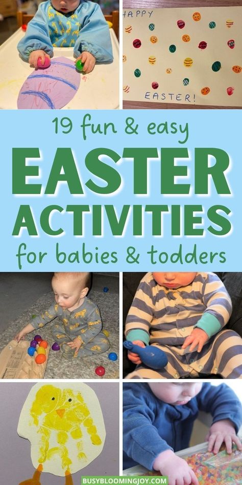 Easter Crafts For Grandparents, Sensory Bins For Babies, Baby Easter Crafts, Activities For Easter, Sensory Play For Babies, Easter Crafts To Make, Easter Sensory, Easter Activities For Toddlers, Activities For Babies